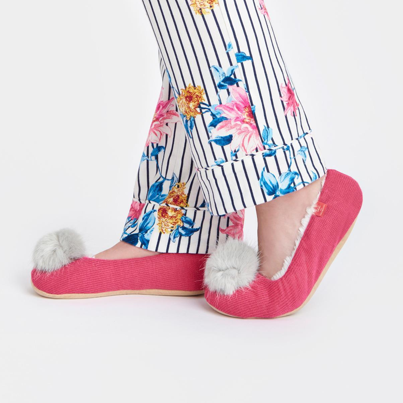 Joules Slippoms Ballet Slipper - Rose Pink-1